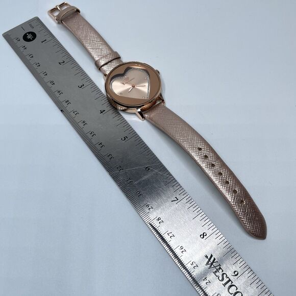 Juicy Couture Rose Gold Heart Round Face Glitter Women Watch main image 6